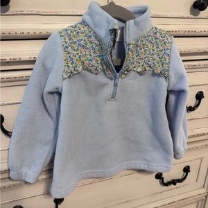 Light Blue Fleece Pullover